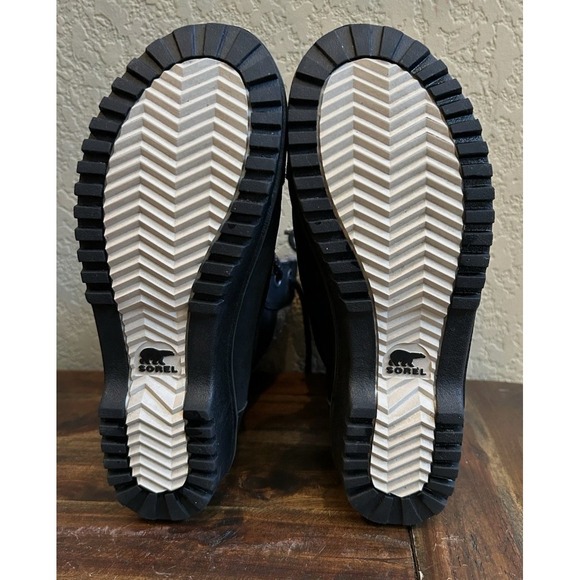 Sorel Meribel Women Size 6 Waterproof Insulated Mid-Calf Winter Boots Black/Gray - Picture 5 of 8